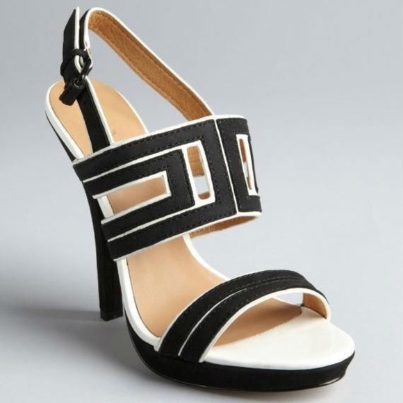 L.A.M.B. Shoes - Black and White L.A.M.B. Heels (Size 6.5)